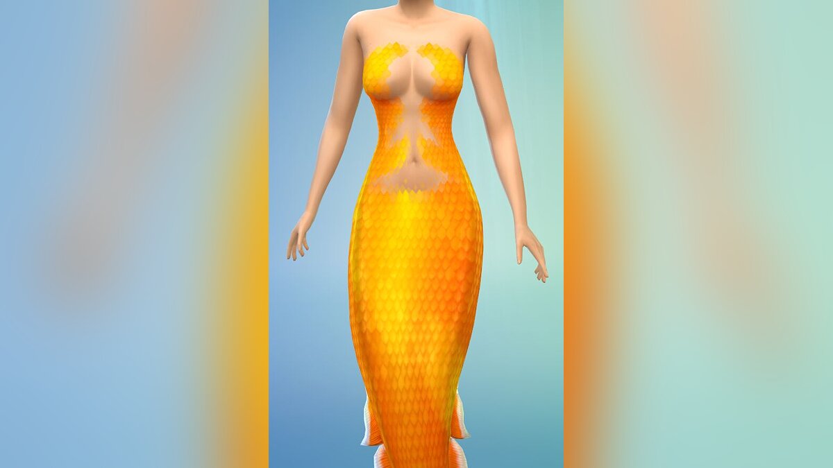The Sims 4 — Золотой топ для русалки 