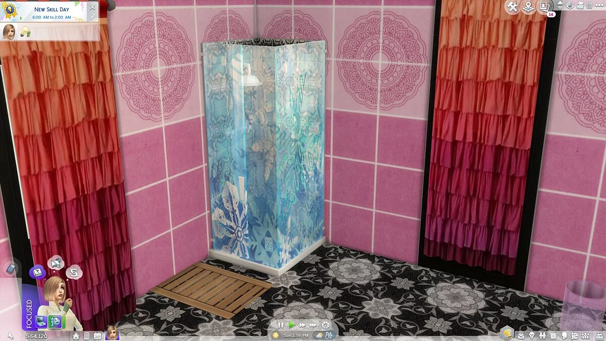 The Sims 4 — Новые раскраски для Душевой Джунглей