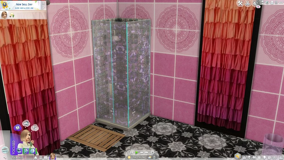 The Sims 4 — Новые раскраски для Душевой Джунглей