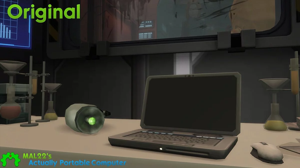 The Sims 4 — Уменьшенный и приятный взгляду ноутбук 