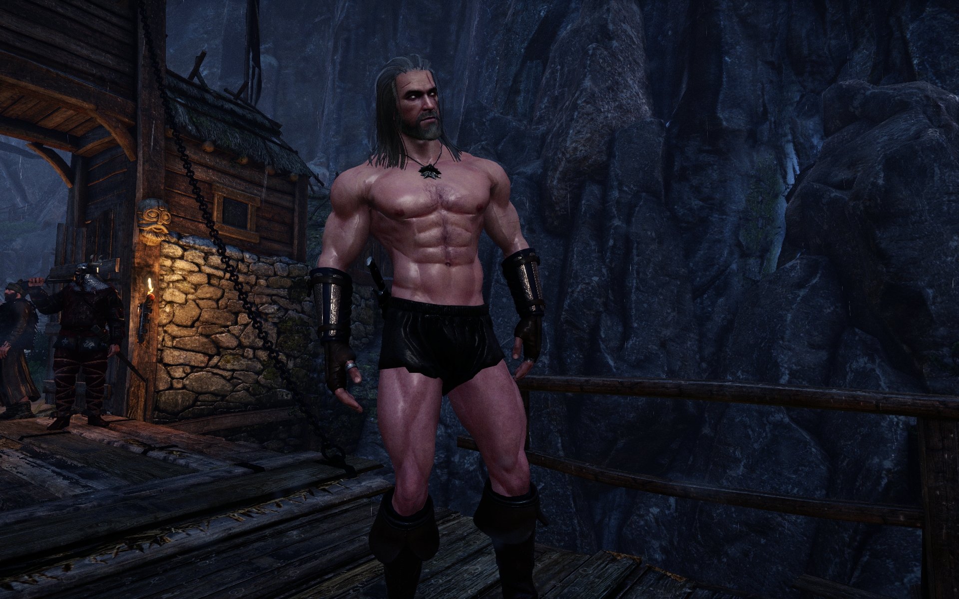 The witcher 3 geralt on steroids фото 1