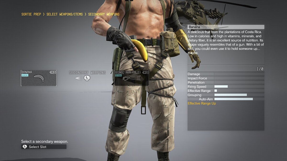 Metal Gear Solid 5: The Phantom Pain — Банан вместо водяного пистолета