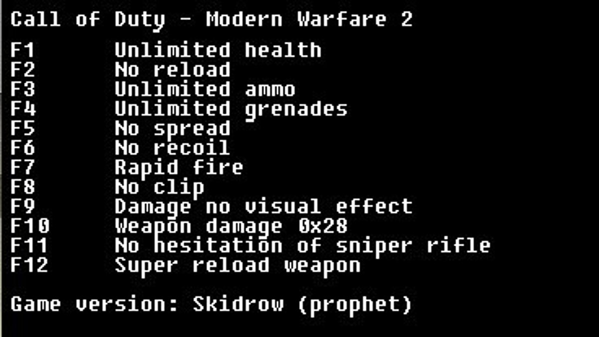 Call of Duty: Modern Warfare 2 (2009) — Трейнер (+12)