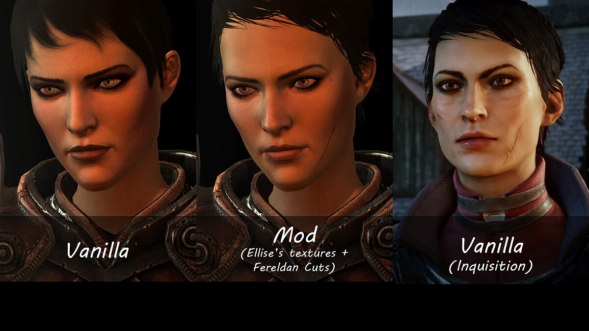 Dragon Age 2 — Доработанная внешность Кассандры