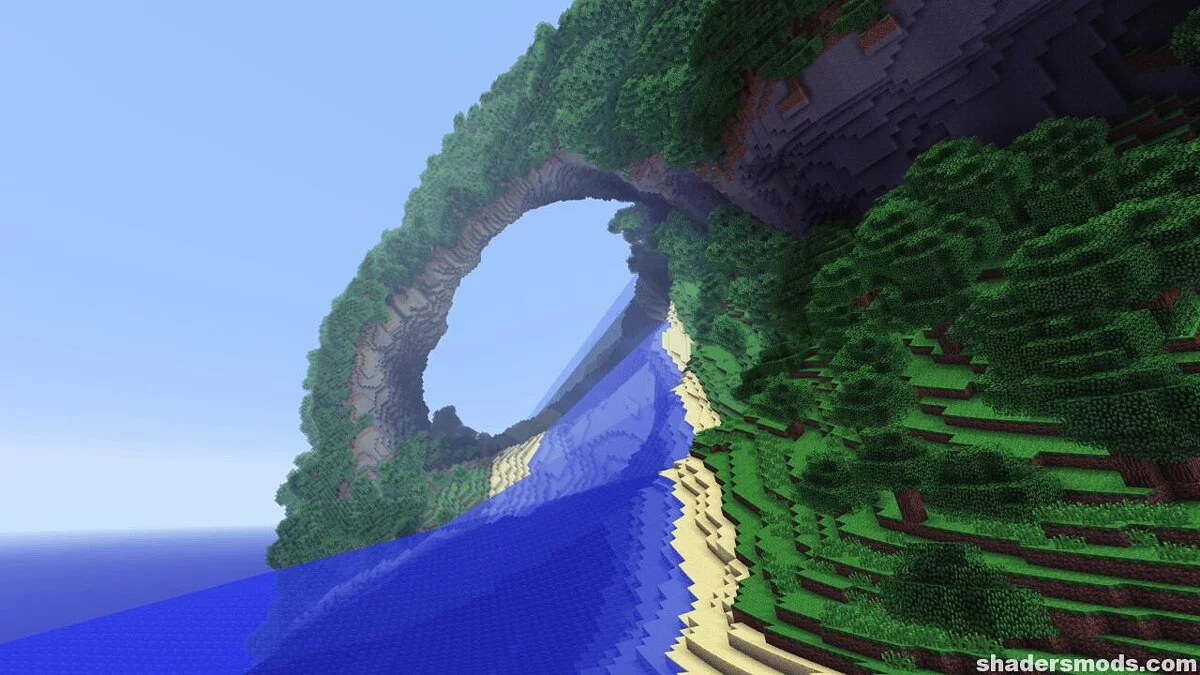 Minecraft — Acid Shader – мир вокруг крутится в спираль