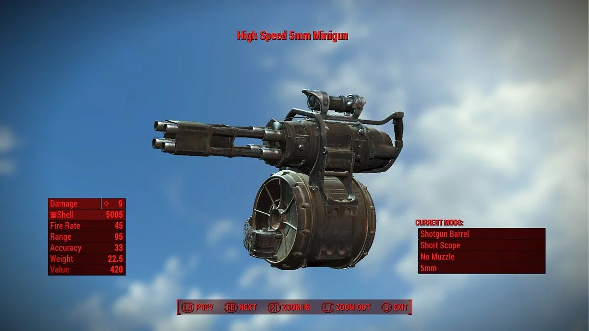 Fallout 4 — Огромное разнообразие оружия и модификаций