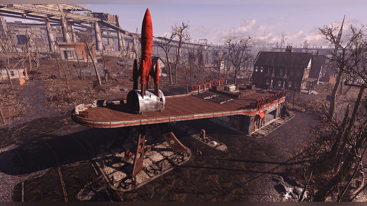 Fallout 4 — «Красная Ракета» около Кэмбриджа / Дома / Моды и скины