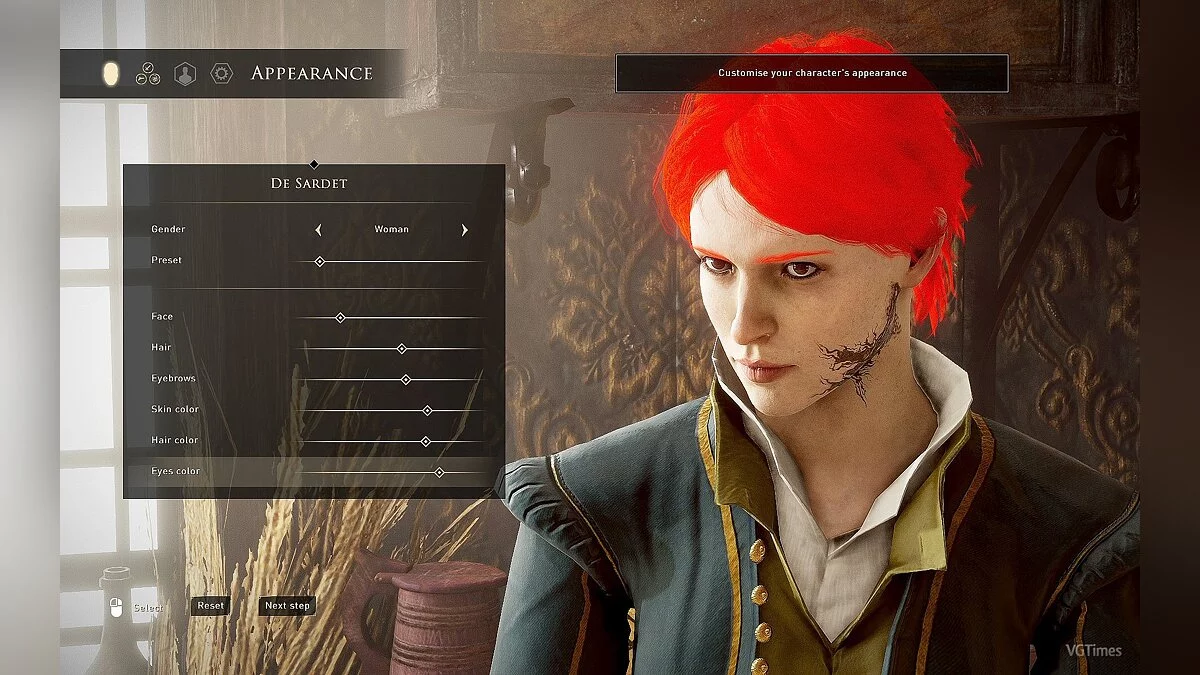 GreedFall — Улучшенные возможности редактора персонажа