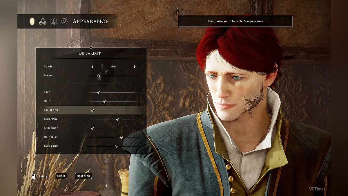 GreedFall — Улучшенные возможности редактора персонажа