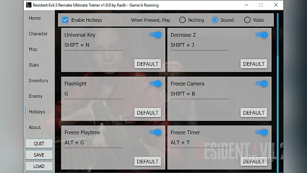 Resident Evil 2 — Редактор геймплея – смена персонажей, камеры, врагов и игрока