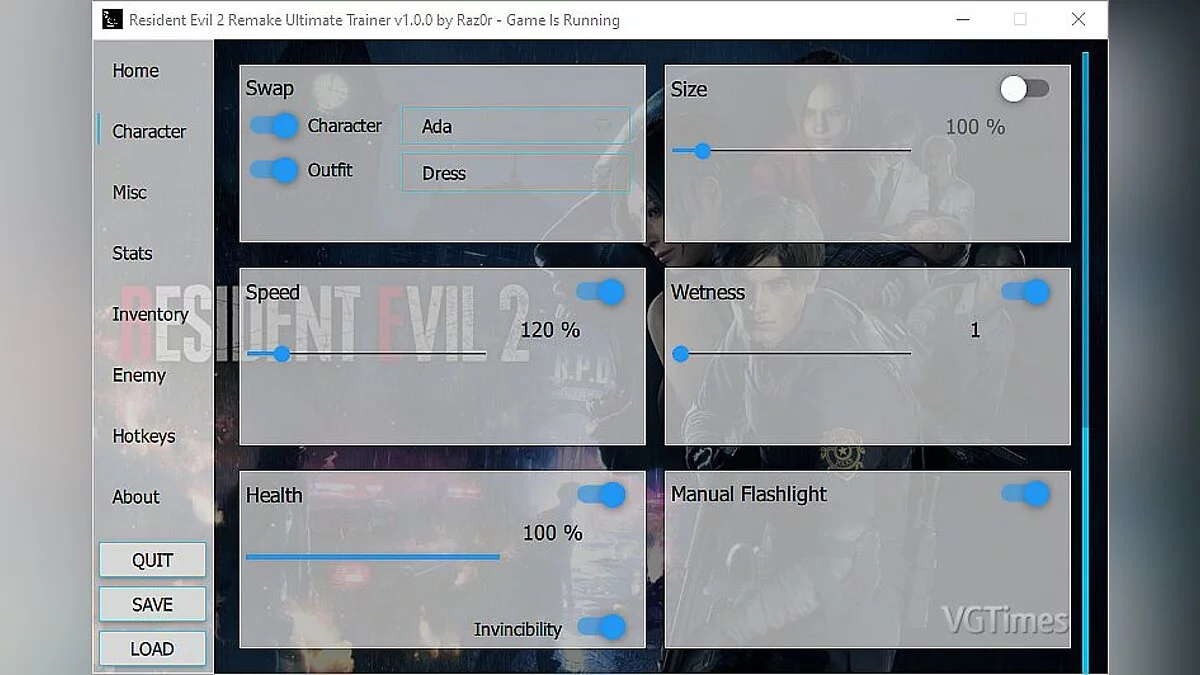 Resident Evil 2 — Редактор геймплея – смена персонажей, камеры, врагов и игрока
