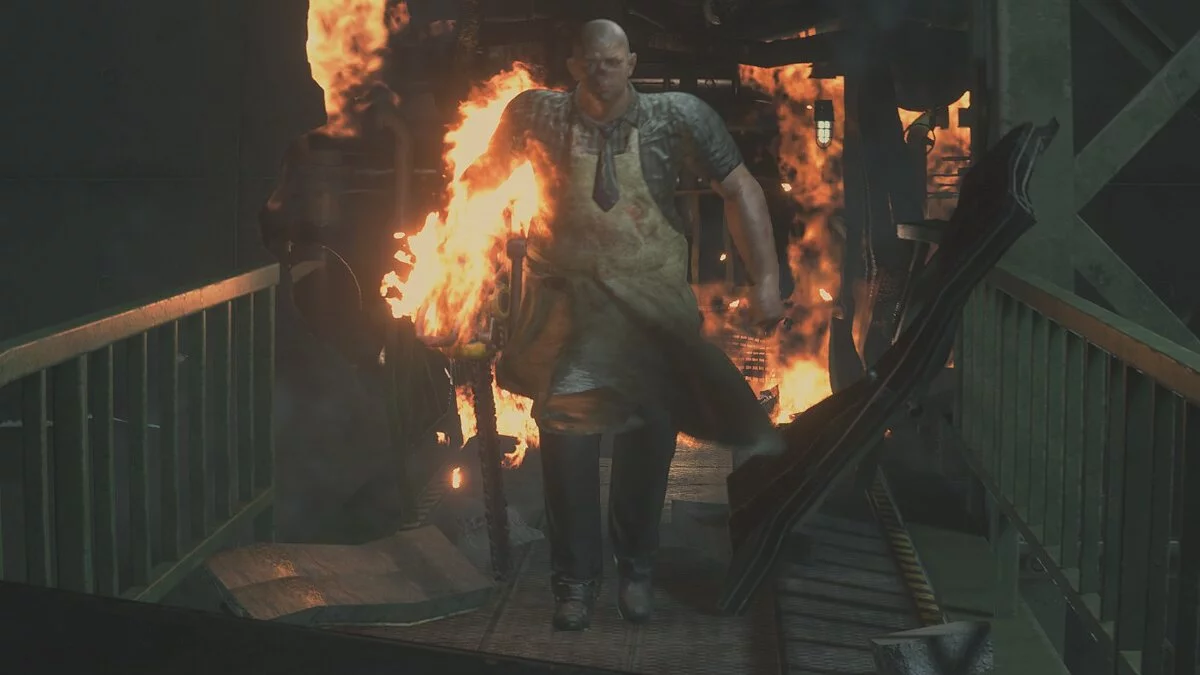 Resident Evil 2 — Кожаное лицо из MK X вместо Тирана