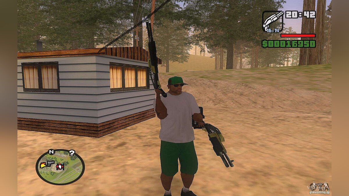 Grand Theft Auto: San Andreas — Стрельба с двух рук