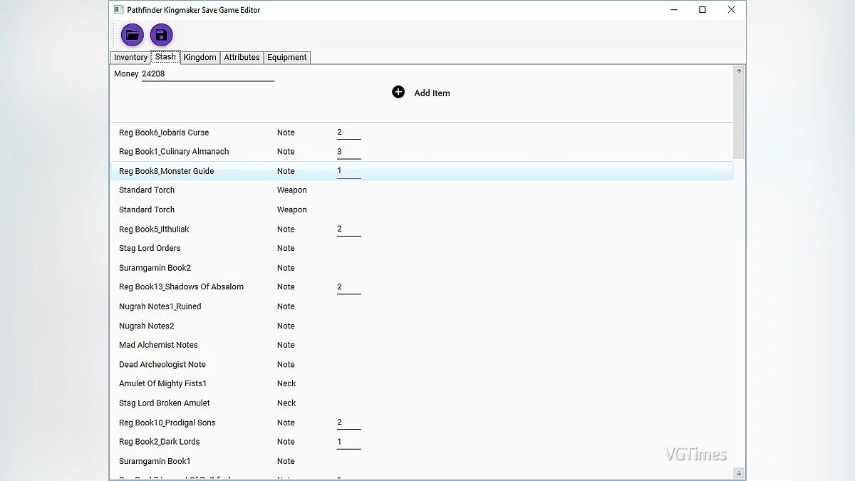 Pathfinder: Kingmaker — Редактор сохранений [1.2.2]