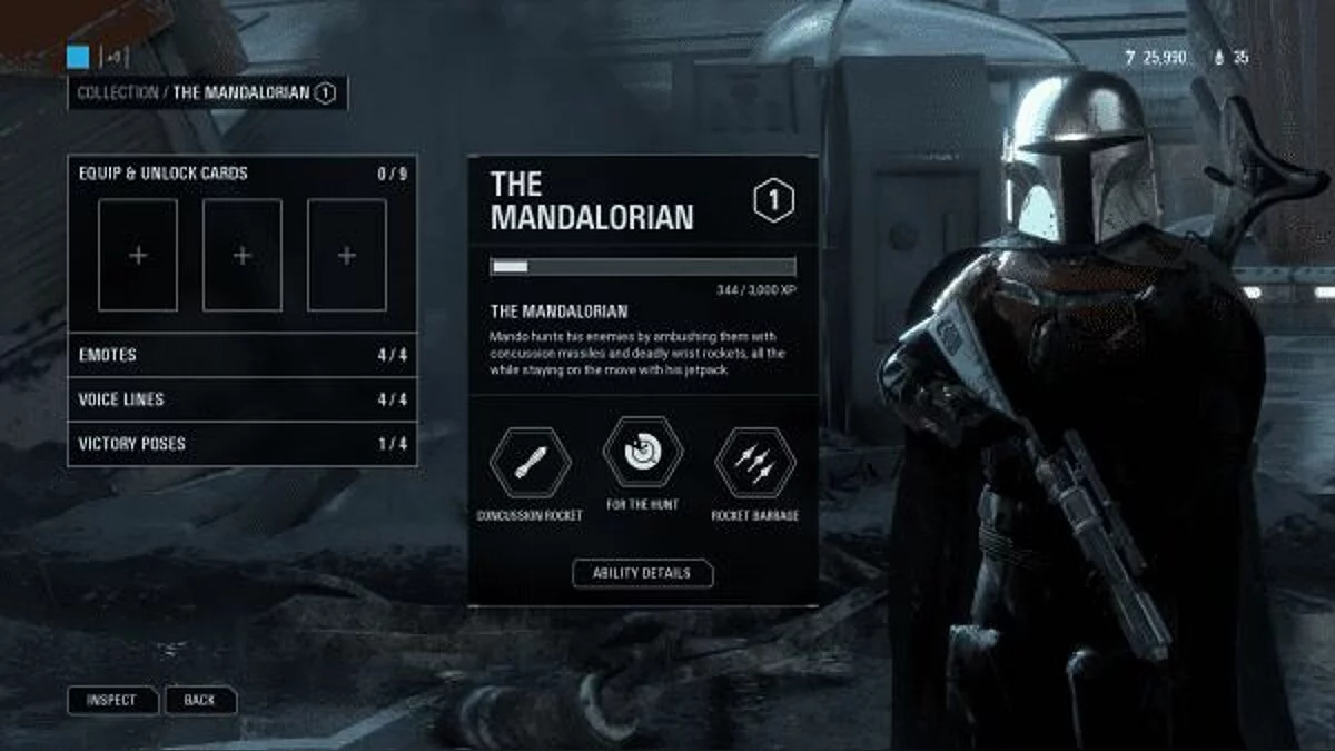 Star Wars: Battlefront 2 — Мандалорец в серебряной броне Бескара