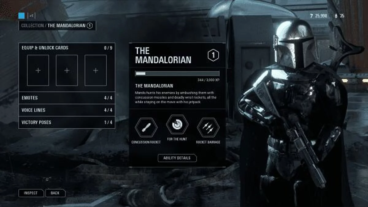 Star Wars: Battlefront 2 — Мандалорец в серебряной броне Бескара