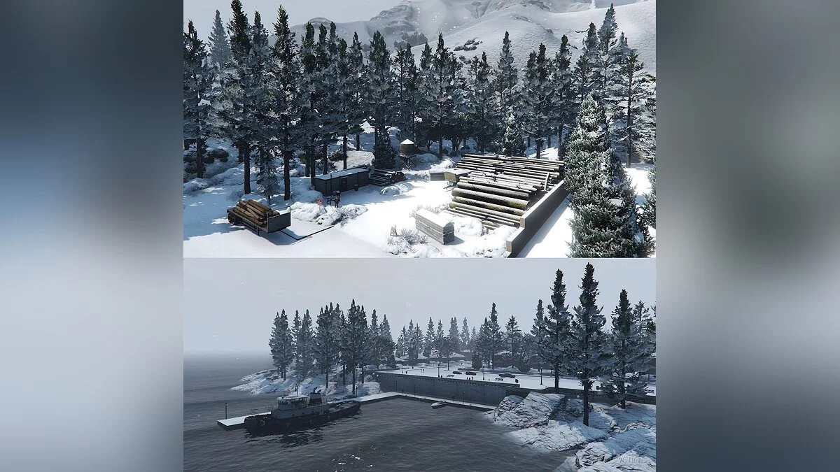 GTA 5 — Рождественский городок