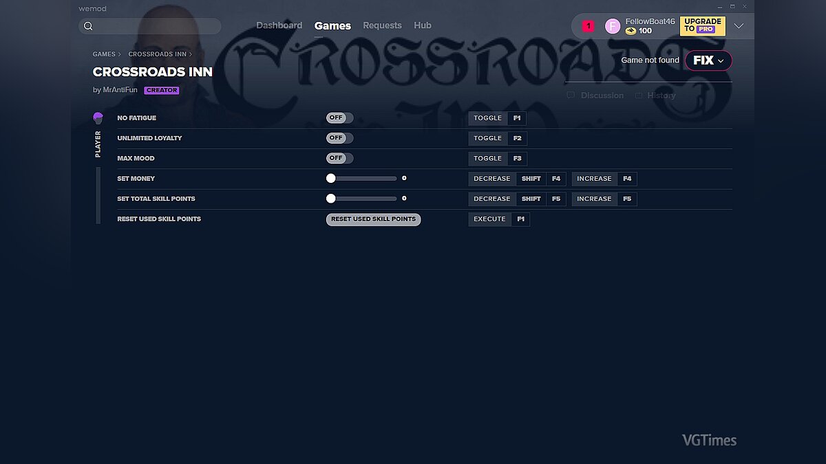 Crossroads Inn — Трейнер (+6) от 14.12.19 [WeMod]