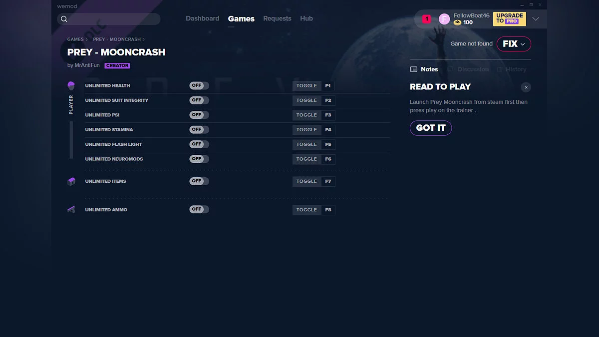 Трейнер (+8) от 21.11.19 [WeMod]