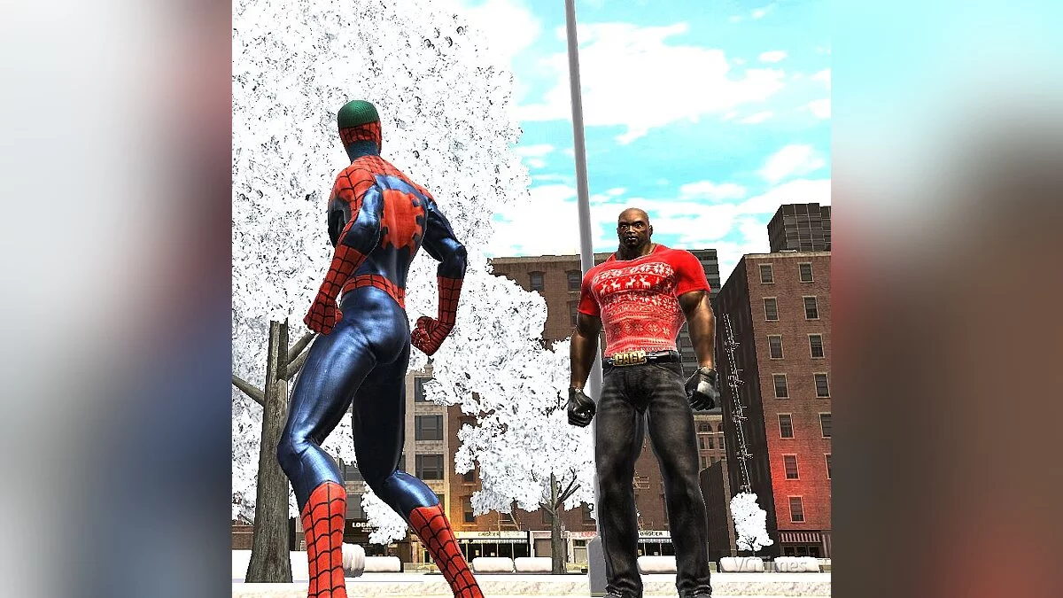 Spider-Man: Web of Shadows (2008) — Зимний город