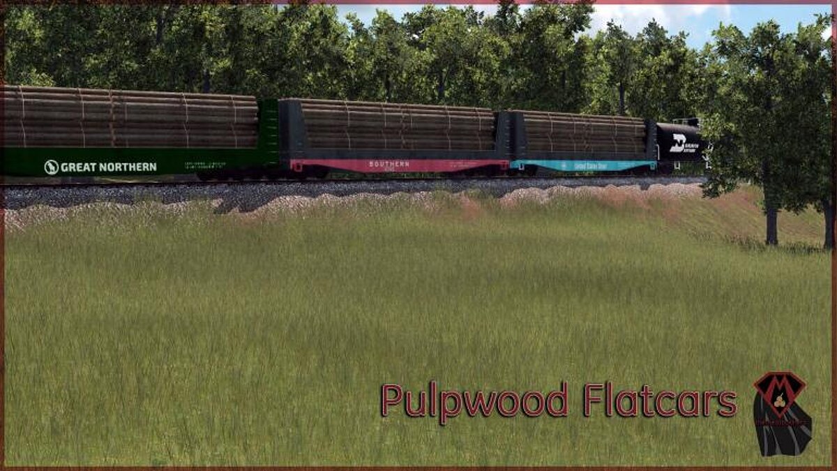 Transport Fever 2 — Вагоны Pulpwood Flatcar