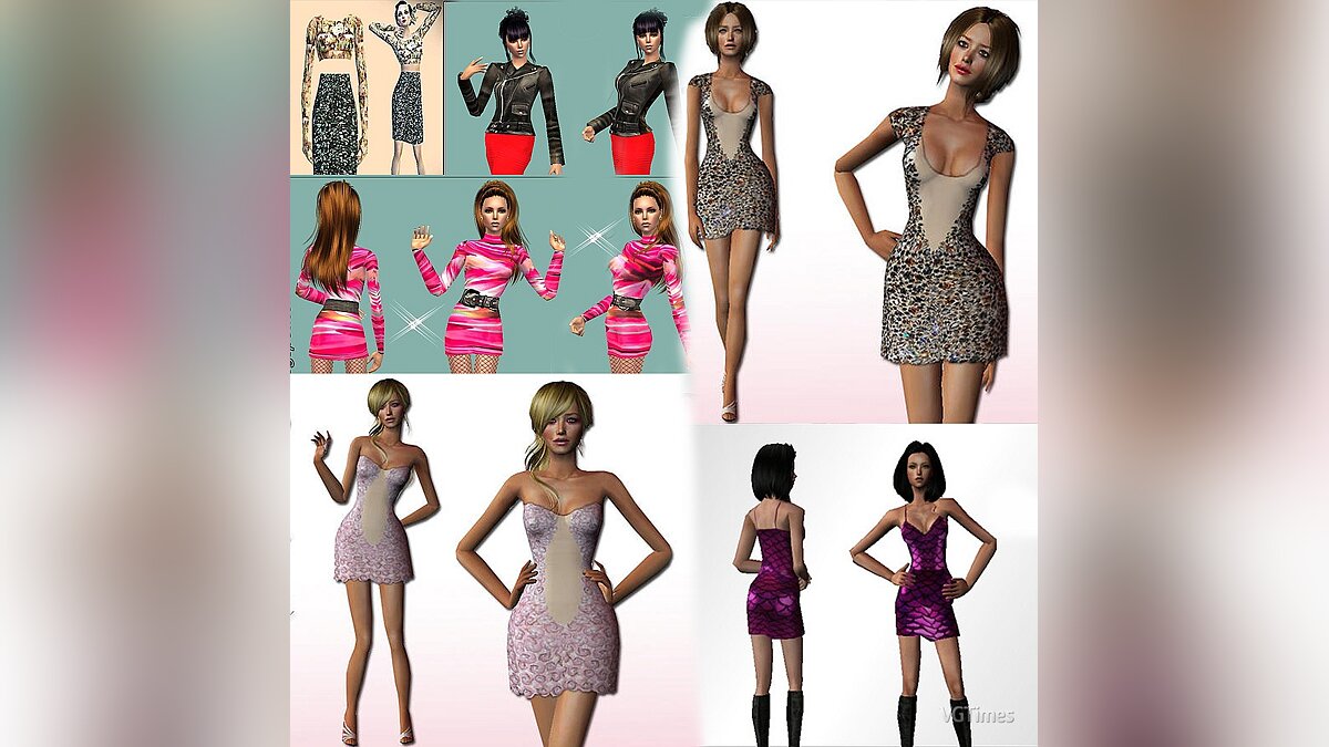 Sims 2 — Набор одежды для Ж