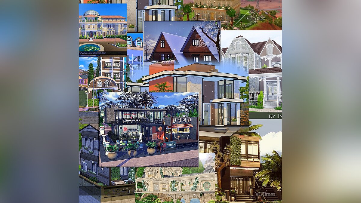 The Sims 4 — Огромная сборка участков (лотов) (2020)