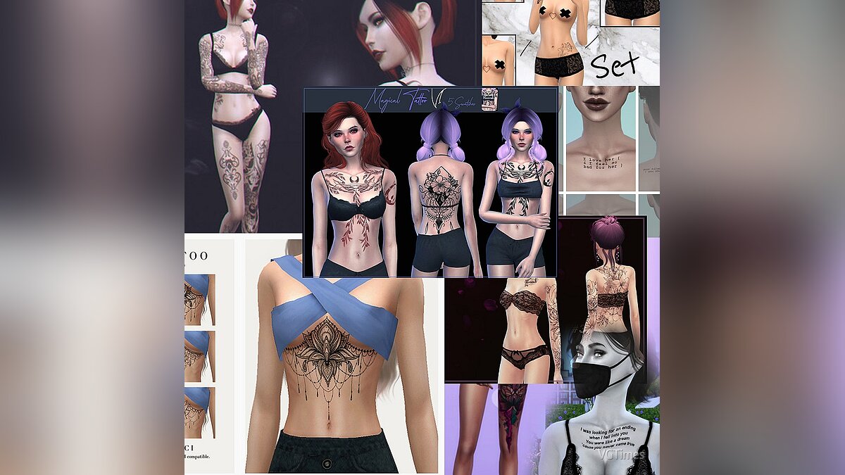 The Sims 4 — Огромный набор татуировок (2020)
