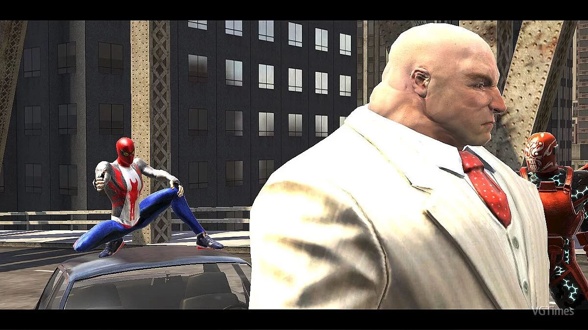 Spider-Man: Web of Shadows (2008) — Первый ручной костюм (В стиле OS2000)