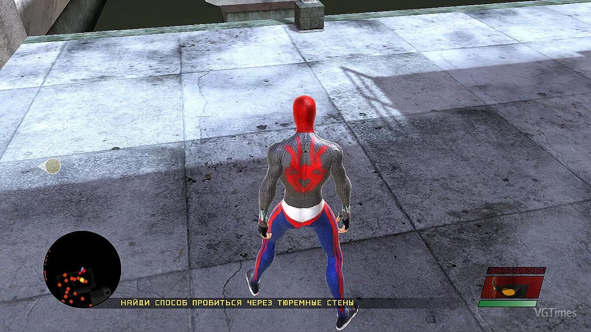 Spider-Man: Web of Shadows (2008) — Первый ручной костюм (В стиле OS2000)