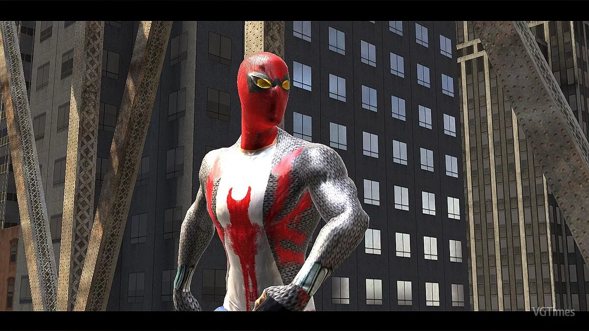 Spider-Man: Web of Shadows (2008) — Первый ручной костюм (В стиле OS2000)