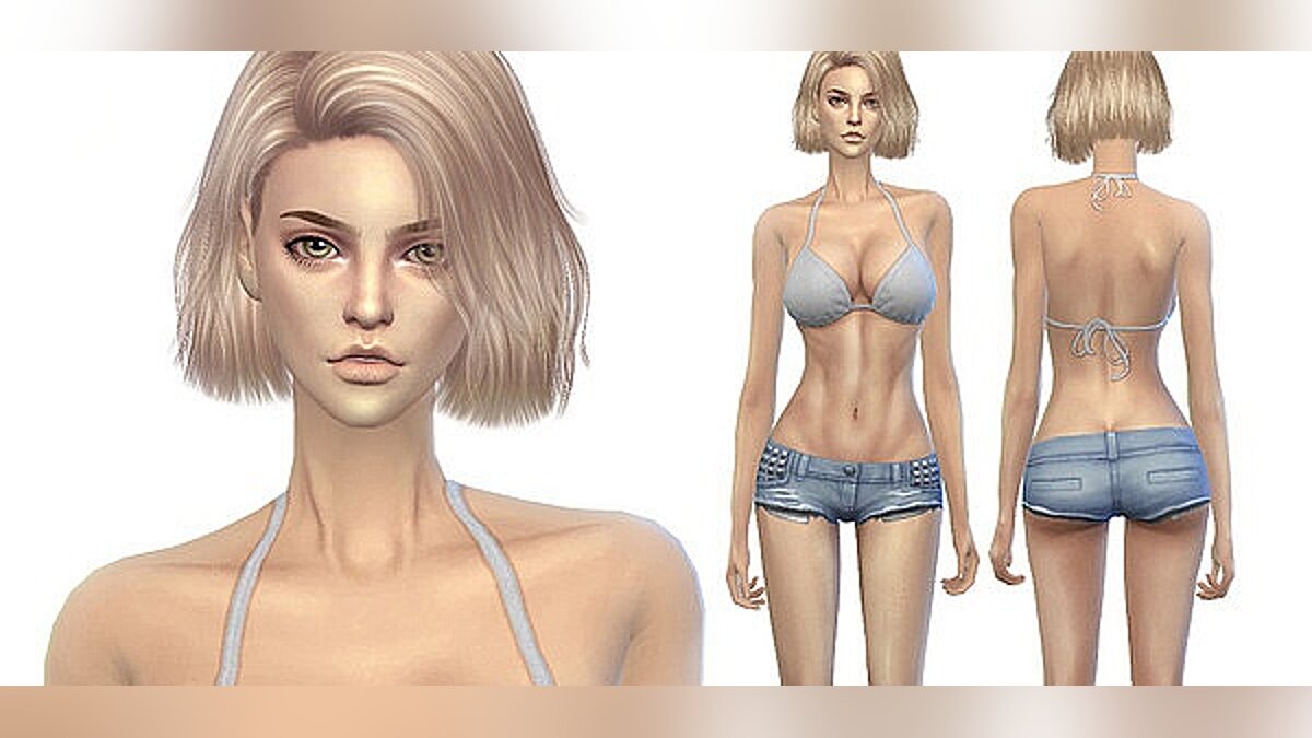 The Sims 4 — Сборка реалистичной кожи для Ж (2020)
