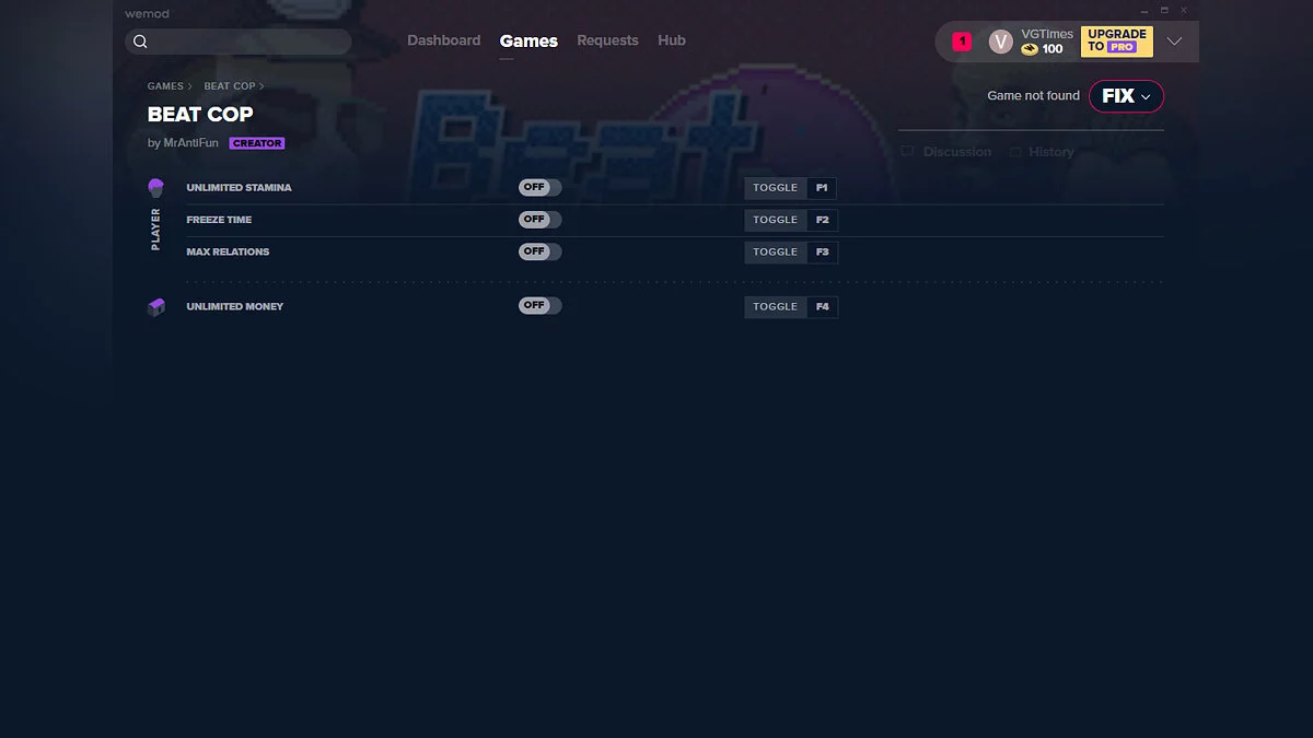 Beat Cop — Трейнер (+4) от 25.01.2020 [WeMod]