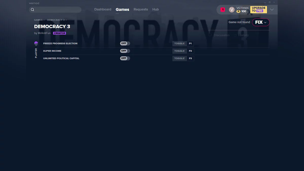 Democracy 3 — Трейнер (+3) от 25.01.2020 [WeMod]