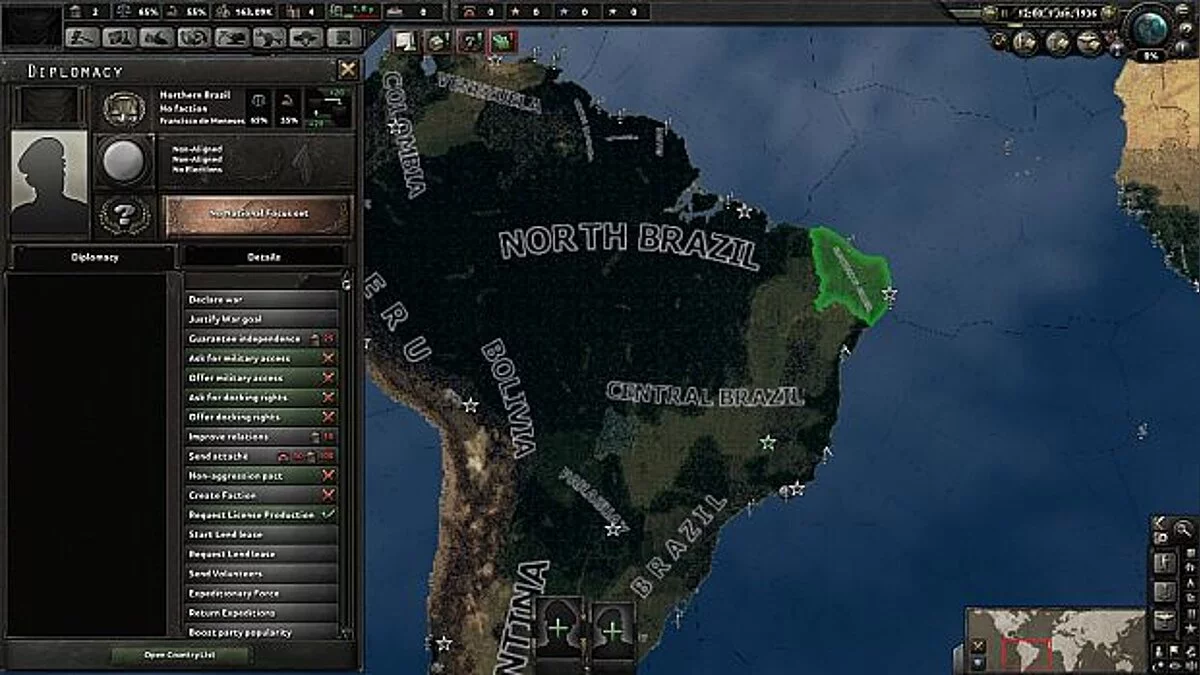 Hearts of Iron 4 — Divided Brazil (Beta)