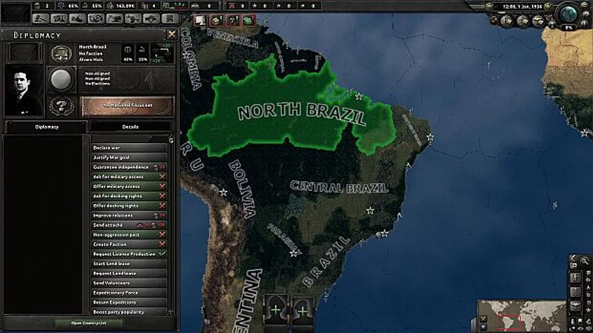Hearts of Iron 4 — Divided Brazil (Beta)