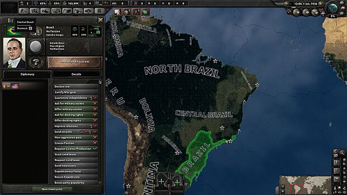 Hearts of Iron 4 — Divided Brazil (Beta)