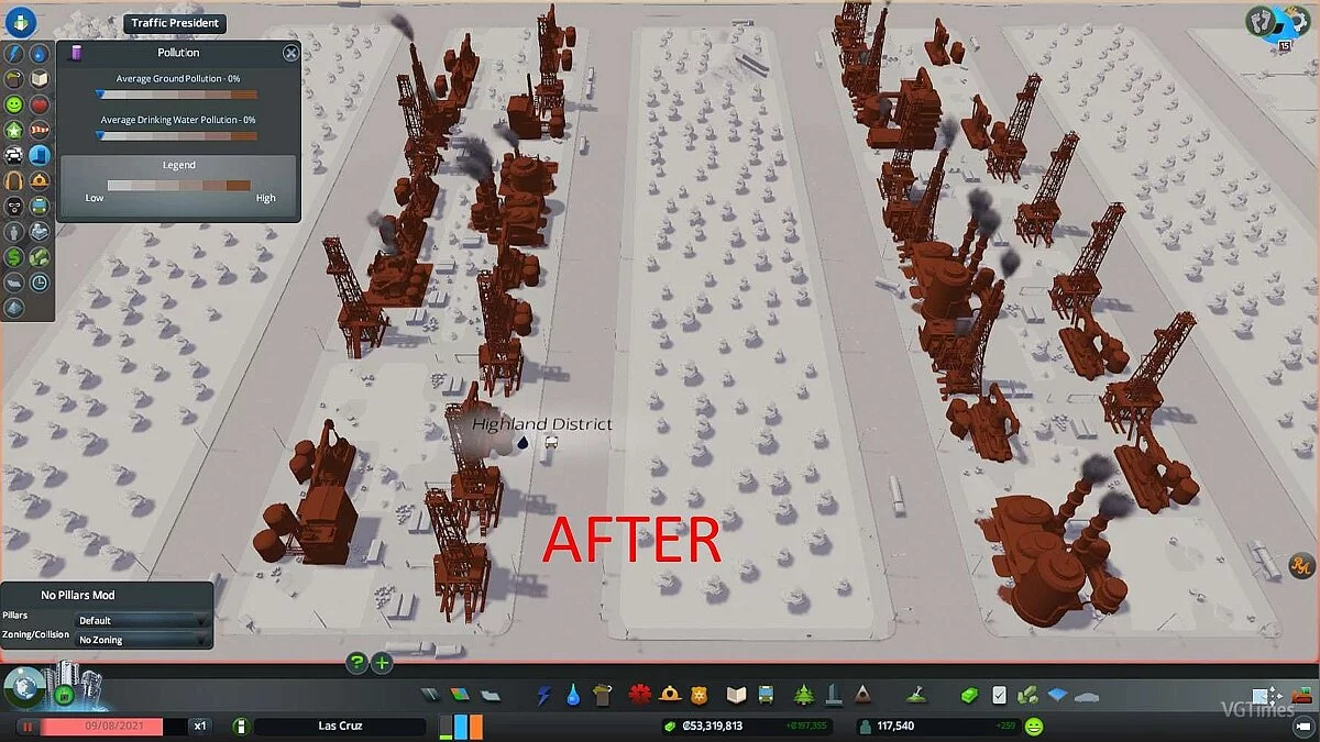 Cities: Skylines — Мод для удаления загрязнений, трупов, мусора и преступников