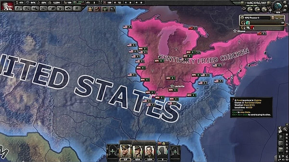 Hearts of Iron 4 — Возможность играть за KFC