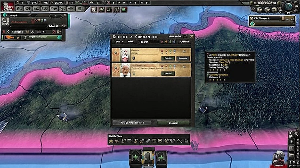 Hearts of Iron 4 — Возможность играть за KFC