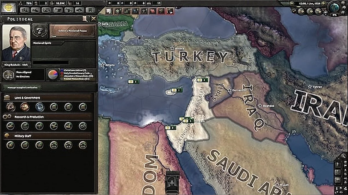 Hearts of Iron 4 — Иерусалимское королевство
