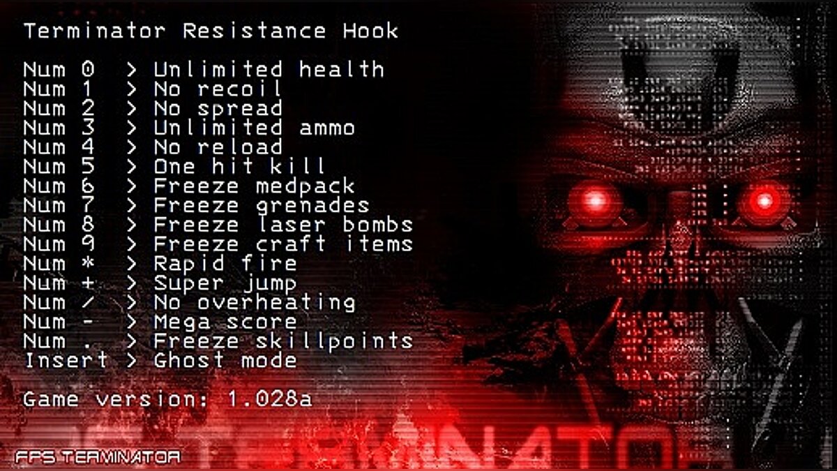 Terminator: Resistance — Трейнер (+16) [1.028a]