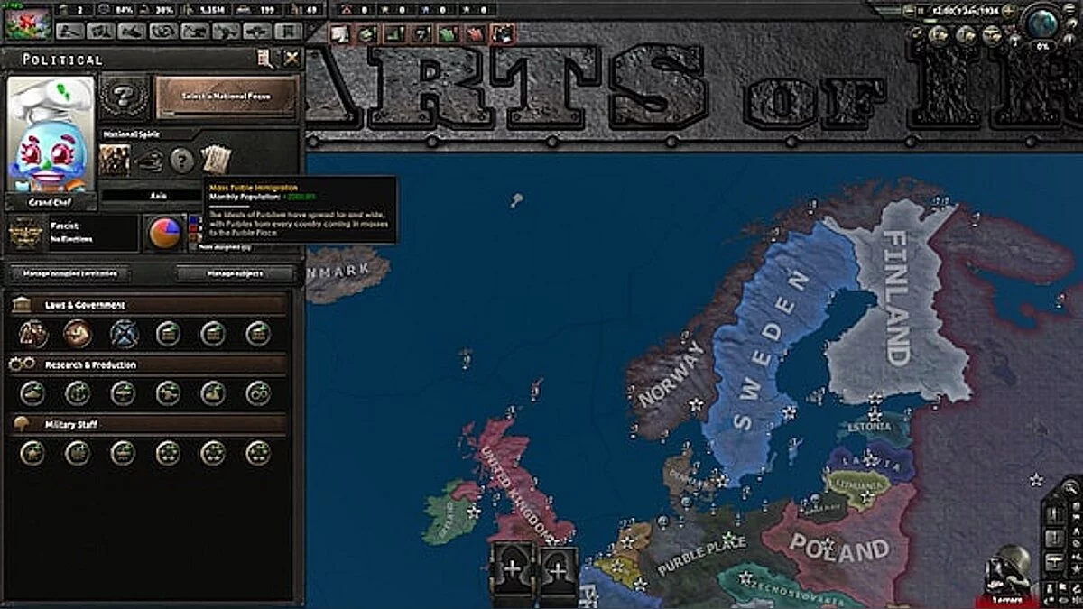 Hearts of Iron 4 — Purble Place