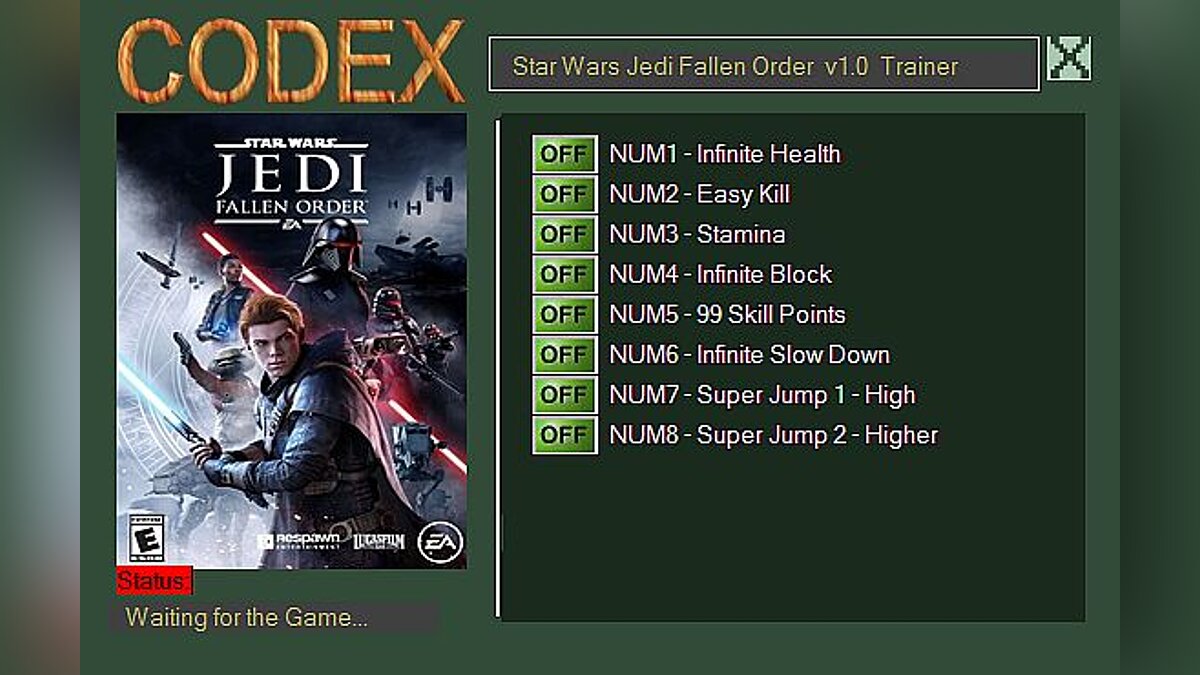 Star Wars Jedi: Fallen Order — Трейнер (+8) [1.0]