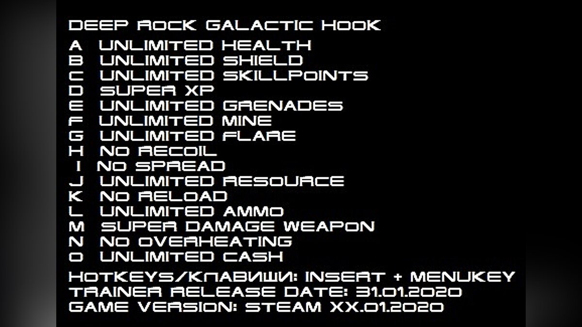 Deep Rock Galactic — Трейнер (+15) [Steam] - Updated: 31.01.2020