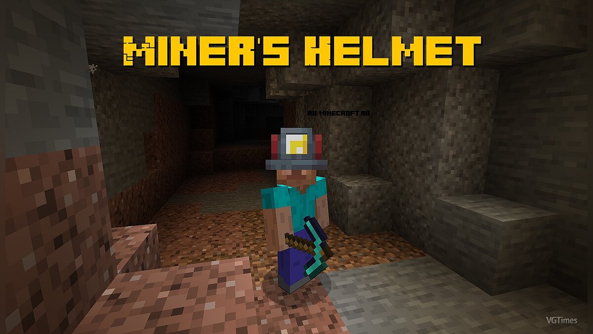 Minecraft — Miner's Helmet [1.15.2] [1.14.4]