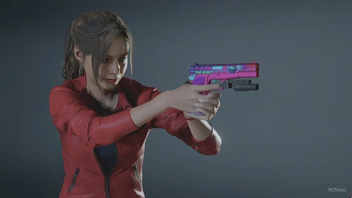Resident Evil 2 — Скин Vaporwave на пистолет