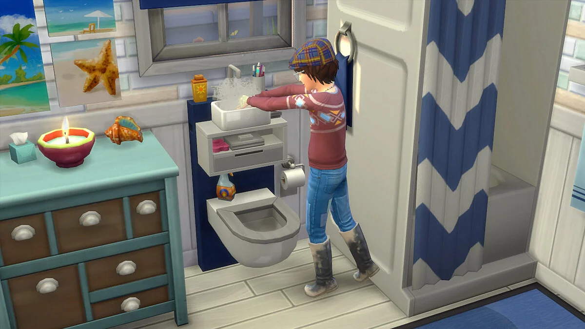 The Sims 4 — Туалет-раковина для маленьких домов