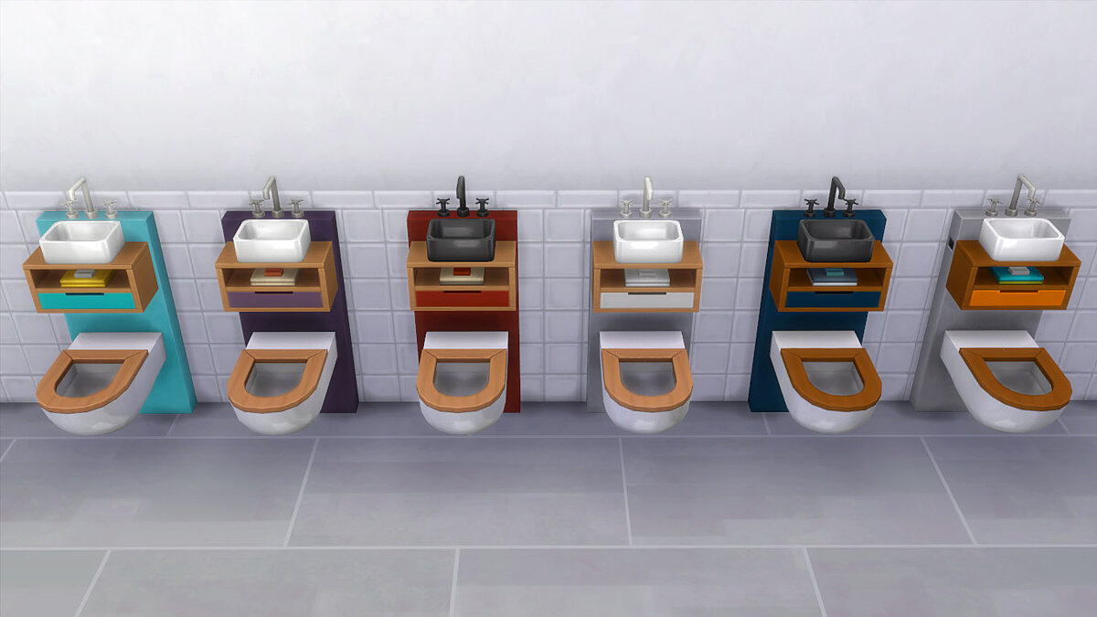 The Sims 4 — Туалет-раковина для маленьких домов