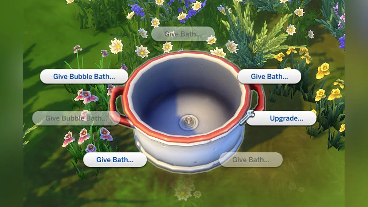 The Sims 4 — Корыто, в котором можно мыть малышей и питомцев